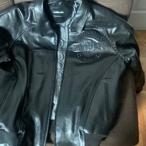 Leather blk on blk Pelle pelle